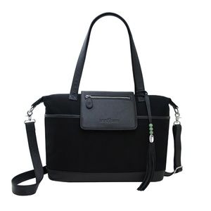 Lily Jade Madeline Black Canvas & Silver